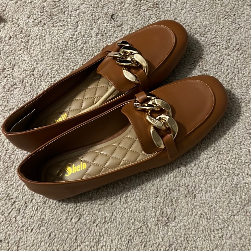 Brown loafers